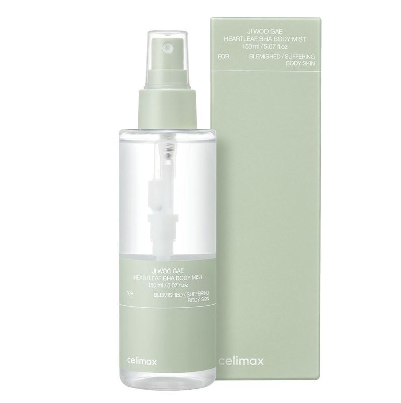 Міст для тіла з кислотами проти висипань CELIMAX Ji Woo Gae Heartleaf BHA Body Mist, 150 мл 8809463992738 фото