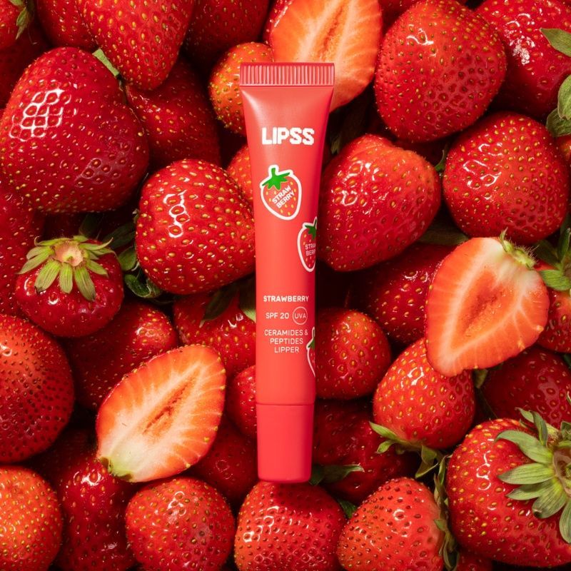 Блиск для губ Lipss Strawberry Lipper SPF20, 10 мл 4820276881068 фото
