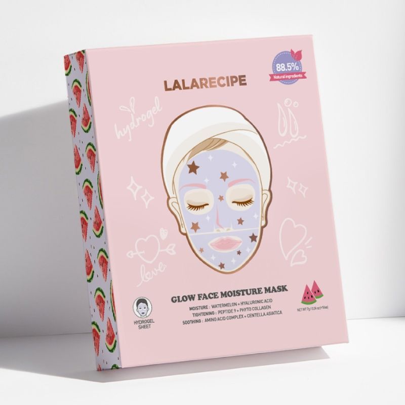 Гідрогелева маска для зволоження і сяяння шкіри обличчя LALARECIPE Glow Face Moisture Mask, 1 шт 8809750462739 фото