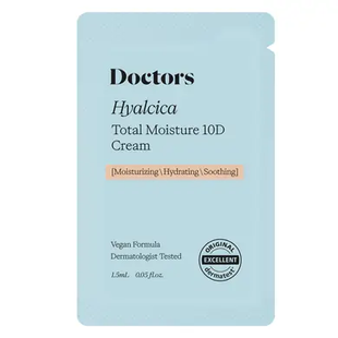 Зволожувальний крем з 10 формами гіалуронової кислоти та центелою Doctors Hyalcica Total Moisture 10 D Cream, 1.5 мл 8809496205775 фото