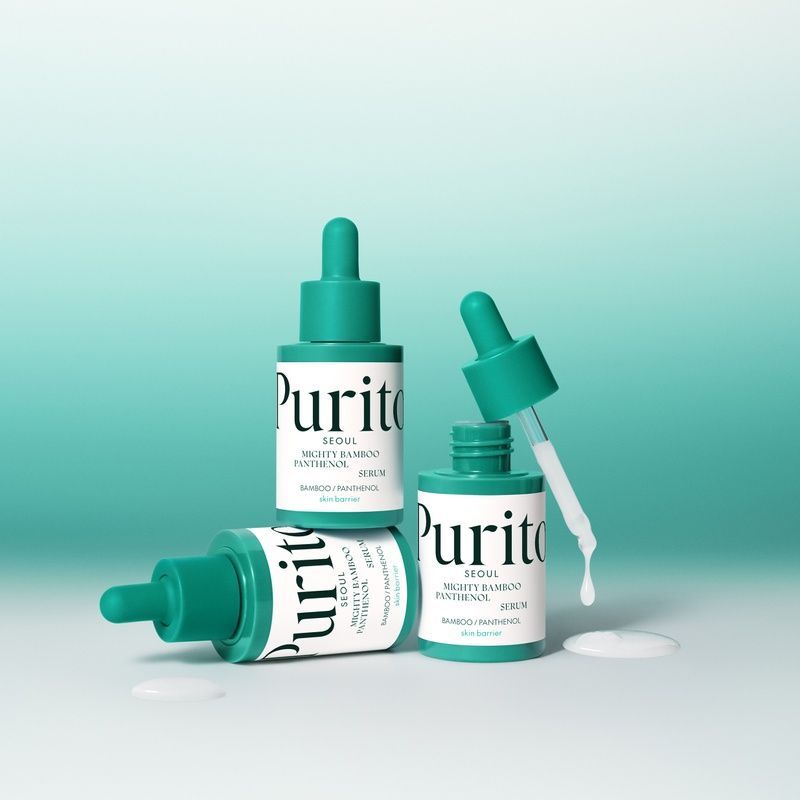 Сироватка з екстрактом бамбука та пантенолом Purito Seoul Mighty Bamboo Panthenol Serum, 30 мл 8809563103423 фото