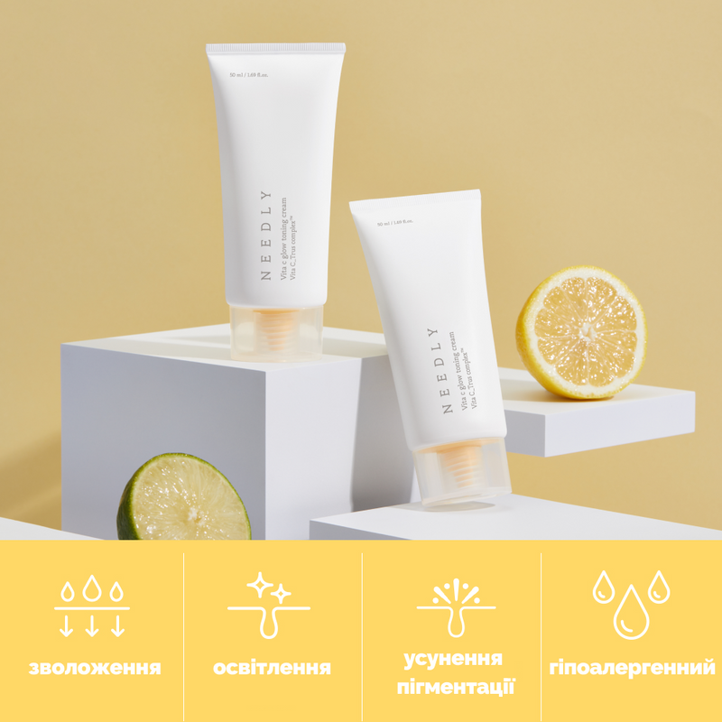 Зволожувальний крем з вітаміном С для сяяння шкіри Needly Vita C glow toning cream, мініатюра 10 мл 8809455422441 фото