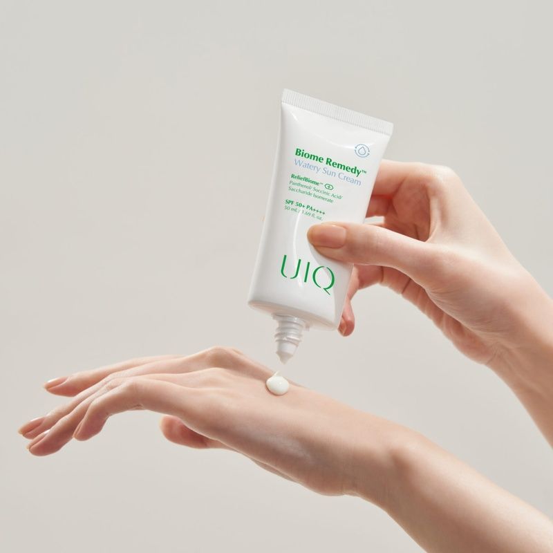 Зволожуючий сонцезахисний крем UIQ Biome Remedy&trade; Watery Sun Cream SPF 50+ PA++++, 50 мл 8809771750327 фото