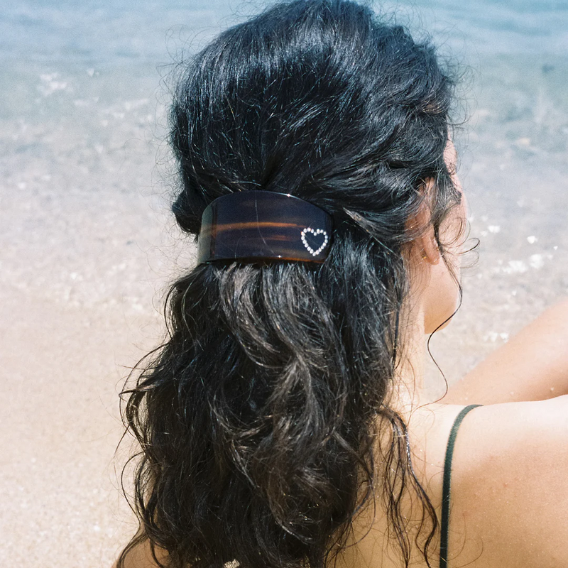 Заколка для волосся Emi Jay ponytail barrette in tortoise heart 357100 фото