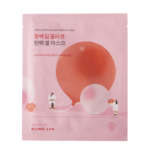 Гелева маска з колагеном ROUND LAB Camellia Deep Collagen Firming Gel Mask, 1 шт 8809962541383 фото