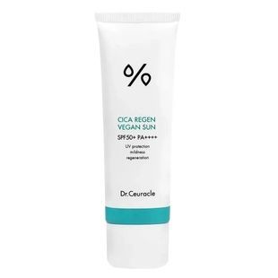 Сонцезахисний веганський крем з центелою азіатською Dr.Ceuracle Cica Regen Vegan Sun SPF50+ PA++++, 50 мл 8806133614983 фото