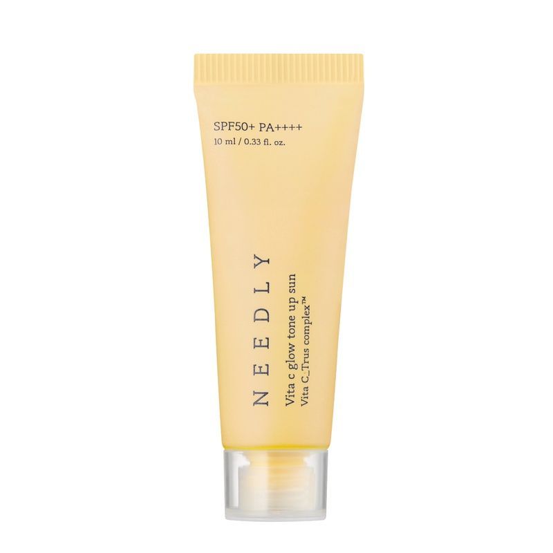 Сонцезахисний крем з ефектом освітлення та сяйва Needly Vita C Glow Tone Up Sun SPF 50+ PA++++, мініатюра 10 мл 8809455422458 фото