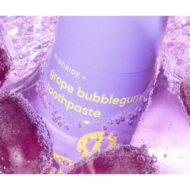 Зубна паста зі смаком виноградної жуйки Hismile Grape Bubblegum Toothpaste, 60 г 93571890 фото