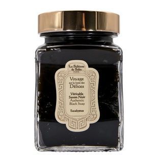 Чорне мило з евкаліптом для обличчя та тіла LA SULTANE DE SABA Authentic Black Soap Eucalyptus, 300 мл 3700448602107 фото