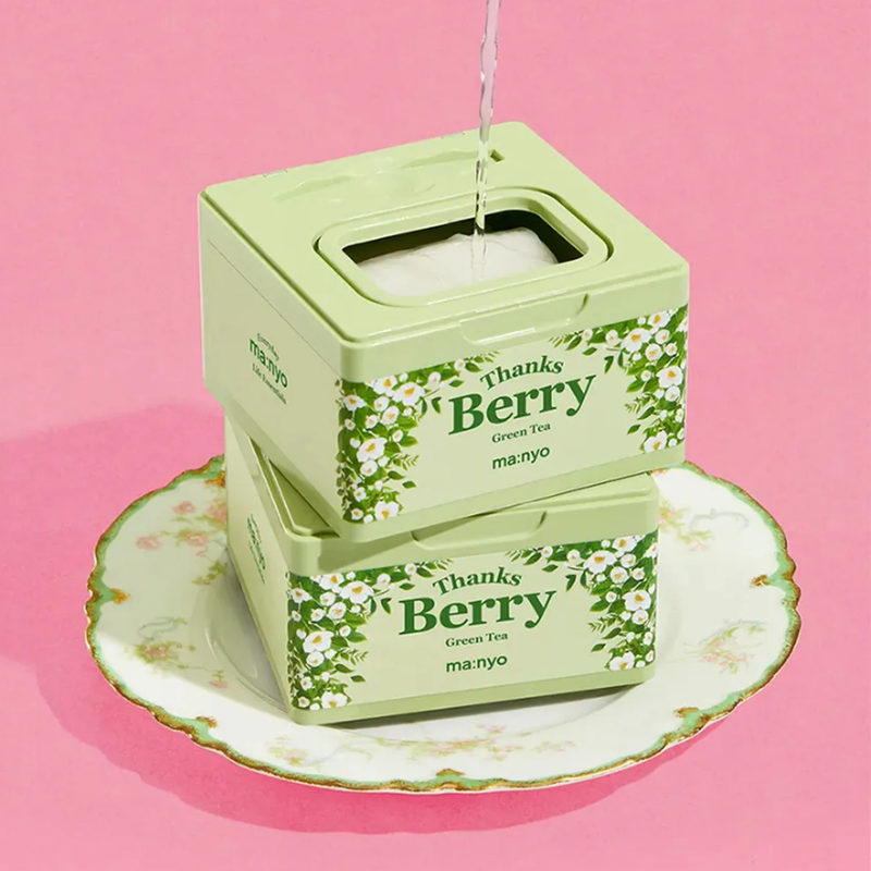 Набір тканинних масок на основі зеленого чаю Manyo Thanks Berry Green Tea Mask, 30 шт 000005812 фото
