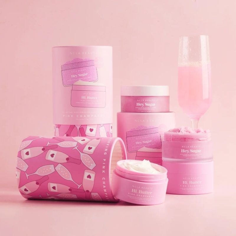Подарунковий набір для догляду за тілом &laquo;Рожеве шампанське&raquo; NCLA Beauty Pink Champagne Body Care Discovery Set, 2 в 1 658580422547 фото