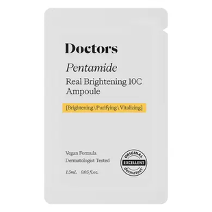 Сироватка для освітлення та рівного тону шкіри Doctors Pentamide Real Brightening 10C Ampoule, 1.5 мл 8809639178294 фото