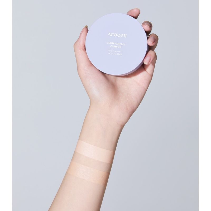 Тональний кушон з ефектом сяйва Arocell Glow Perfect Cushion SPF50+ PA+++ №23, 15 г 8809710460102 фото