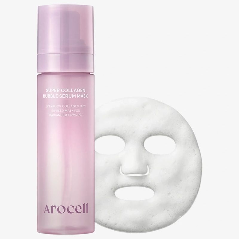 Бульбашкова сироватка-маска з колагеном Arocell Collagen Bubble Serum Mask, 90 мл 8809710462847 фото
