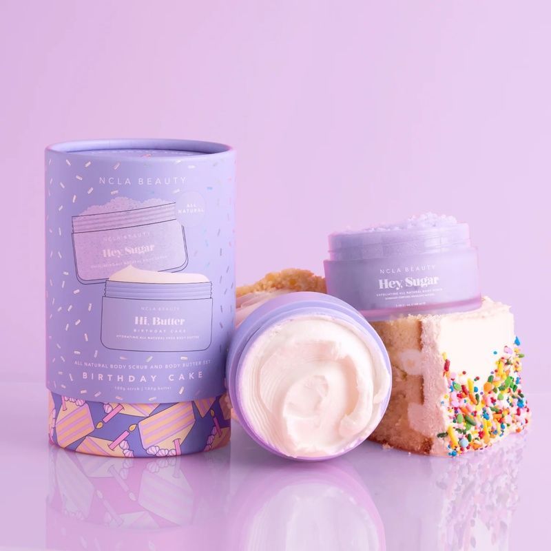Подарунковий набір для догляду за тілом &laquo;Святковий торт&raquo; NCLA Beauty Birthday Cake Body Care Discovery Set , 2 в 1 850034009667 фото