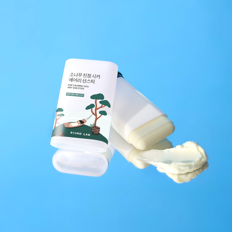 Сонцезахисний стік з екстрактом голок сосни ROUND LAB Pine Calming Cica Airy Sun Stick, 19 г 8809962543097 фото