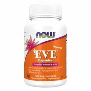 Мультивітаміни для жінок NOW EVE Women's Multi Iron-Free вег. капсули, 120 шт 733739037985 фото