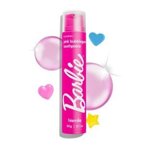 Зубна паста зі смаком жуйки Hismile Barbie Pink Bubblegum Toothpaste, 60 г 93573221 фото