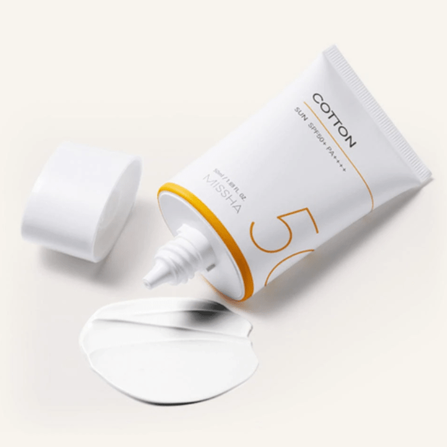 Сонцезахисний матуючий крем Missha All Around Safe Block Cotton Sun SPF50+ PA+++, 50 мл 474784777 фото