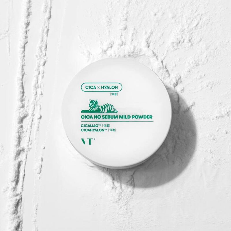 Матуюча пудра для обличчя VT COSMETICS Cica No-Sebum Mild Powder, 5 г 8809695674273 фото