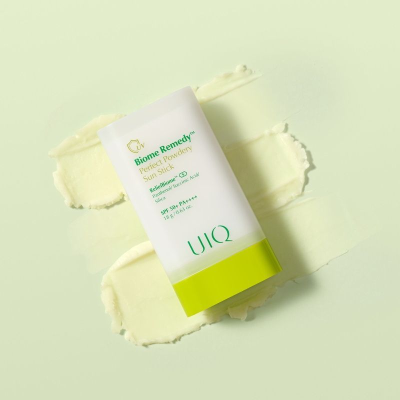 Сонцезахисний стік UIQ Biome Remedy&trade; Perfect Powdery Sun Stick SPF 50+ PA++++, 18 г 8809771750556 фото