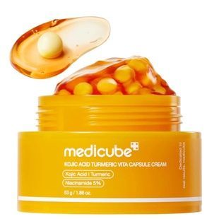 Освітлювальний капсульний крем з койєвою кислотою та куркумою Medicube Kojic Acid Turmeric Vita Capsule Cream, 53 г 8800289479588 фото
