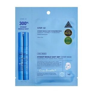 Зволожуюча двоетапна маска для обличчя VT Cosmetics Hydrop Reedle Shot 300hL 2Step Mask, 28.5 г 8803463007614 фото