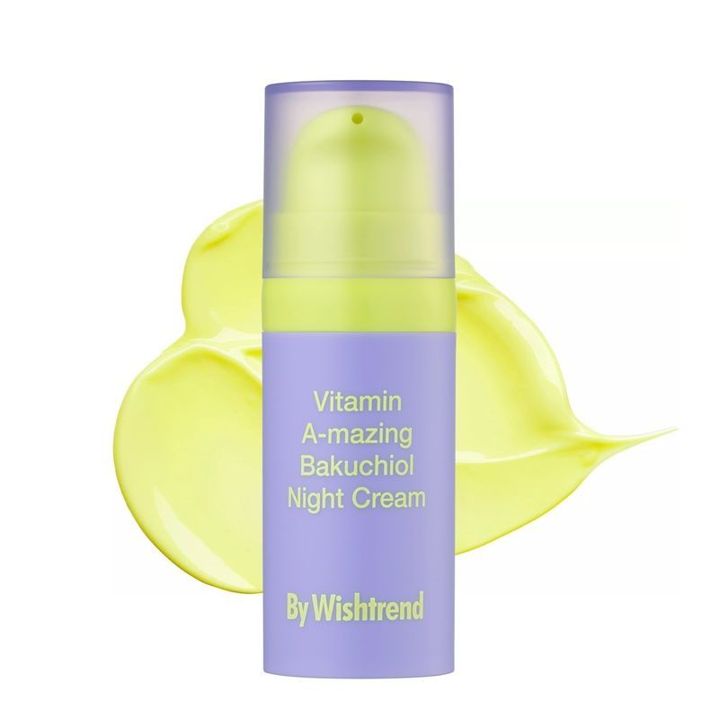 Нічний крем з ретинолом та бакучіолом By Wishtrend Vitamin A-mazing Bakuchiol Night Cream, 10 мл 56436546 фото