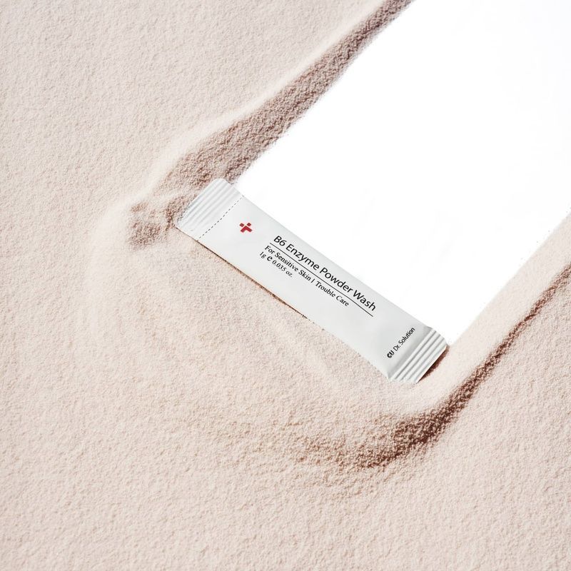 Ензимна пудра у формі стіку з піридоксином та каламіном Cuskin Dr. Solution B6 Enzyme Powder Wash Sachet, 1 шт*1 г 8809207225123 фото