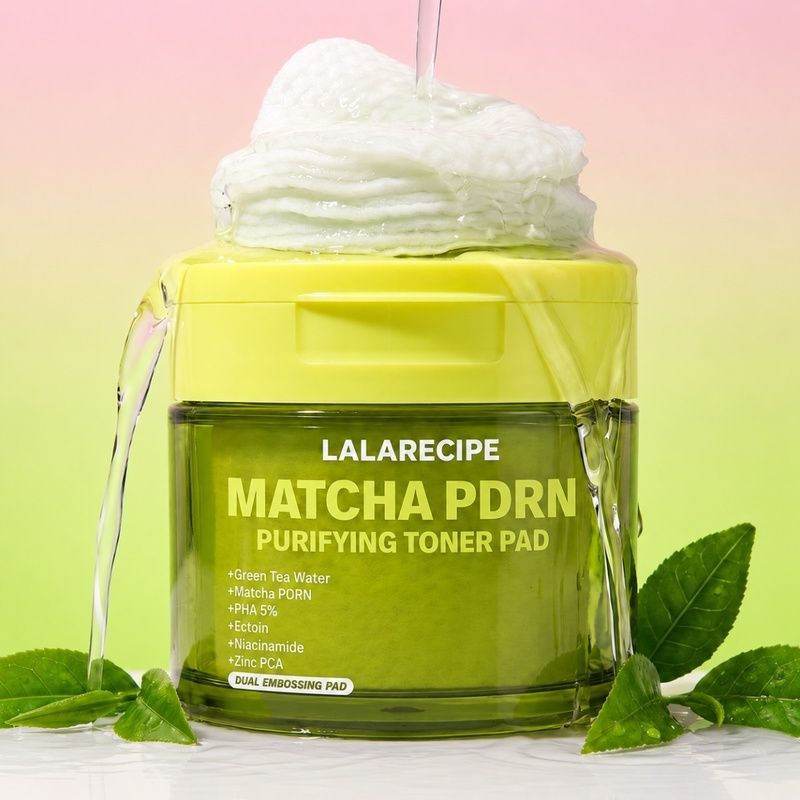 Тонер-педи з Matcha PDRN комплексом Lalarecipe Matcha PDRN Purifying Toner Pad, 70 шт 8809675776942 фото