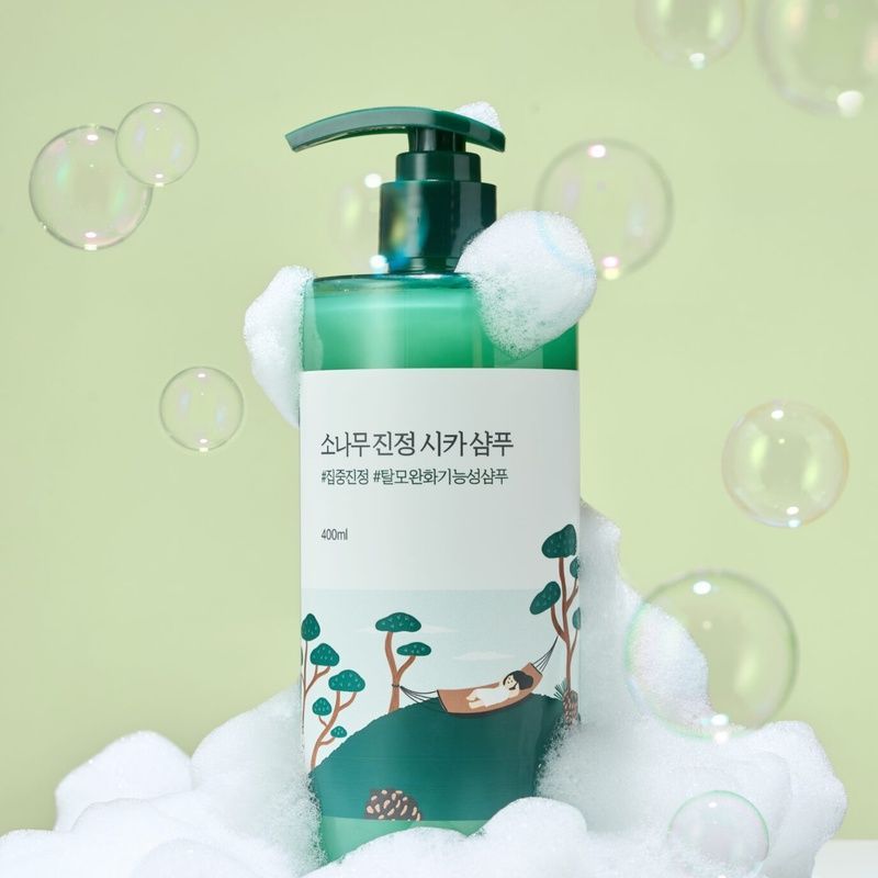 Заспокійливий шампунь з екстрактом голок сосни ROUND LAB Pine Calming Cica Shampoo, 400 мл 8809962541345 фото