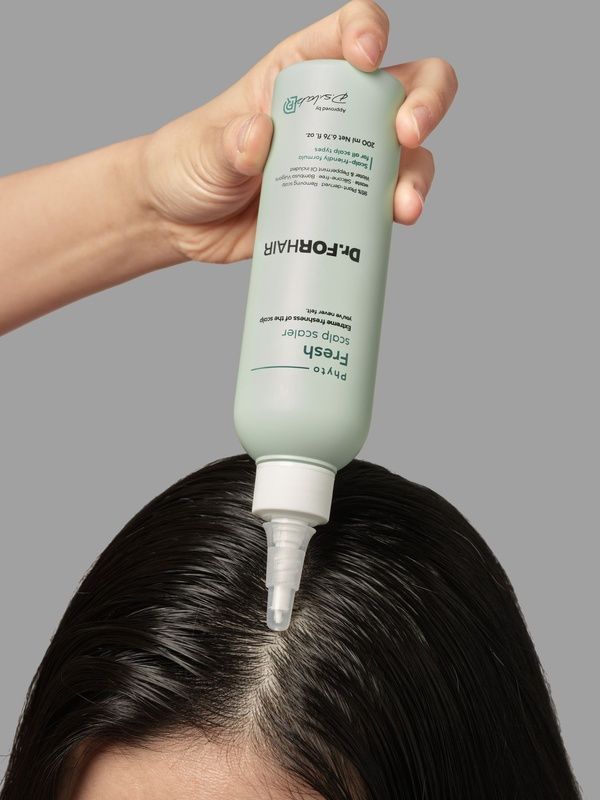 Освіжаюча маска-пілінг для очищення шкіри голови Dr.FORHAIR Phyto Fresh Scalp Scaler, 200мл 8809485533506 фото