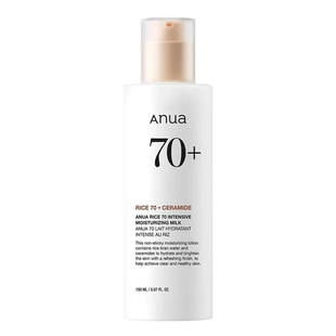 Інтенсивно зволожуюче молочко з рисом і ніацинамідом ANUA Rice 70 Intensive Moisturizing Milk, 150 мл 8809640735608 фото
