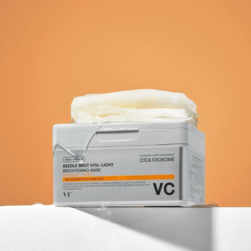Набір освітлюючих масок зі спікулами та вітаміном С VT Cosmetics Reedle Shot Vita-Light Brightening Mask, 30 шт 8803463006242 фото