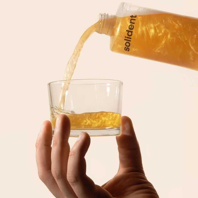 Ополіскувач для ротової порожнини із колоїдним золотом Solident Gold-Infused Mouthwash, 400 мл 4823109704671 фото
