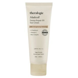 Сонцезахисний крем для обличчя з освітлюючим ефектом Theralogic Madecell Derma Repair B5 Sun Cream SPF 50+, 50 мл 8809496205898 фото
