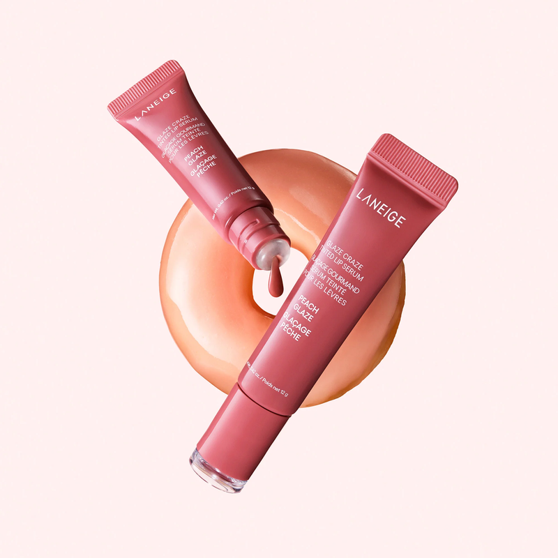 Тонуюча сироватка для губ з поліпептидами Laneige Glaze Craze Tinted Lip Serum, Peach Glaze, 12 г 8809925177437 фото