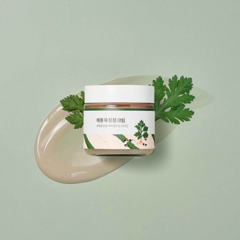 Заспокійливий крем з морським полином ROUND LAB MUGWORT Calming Cream, 80 мл 8809738605721 фото