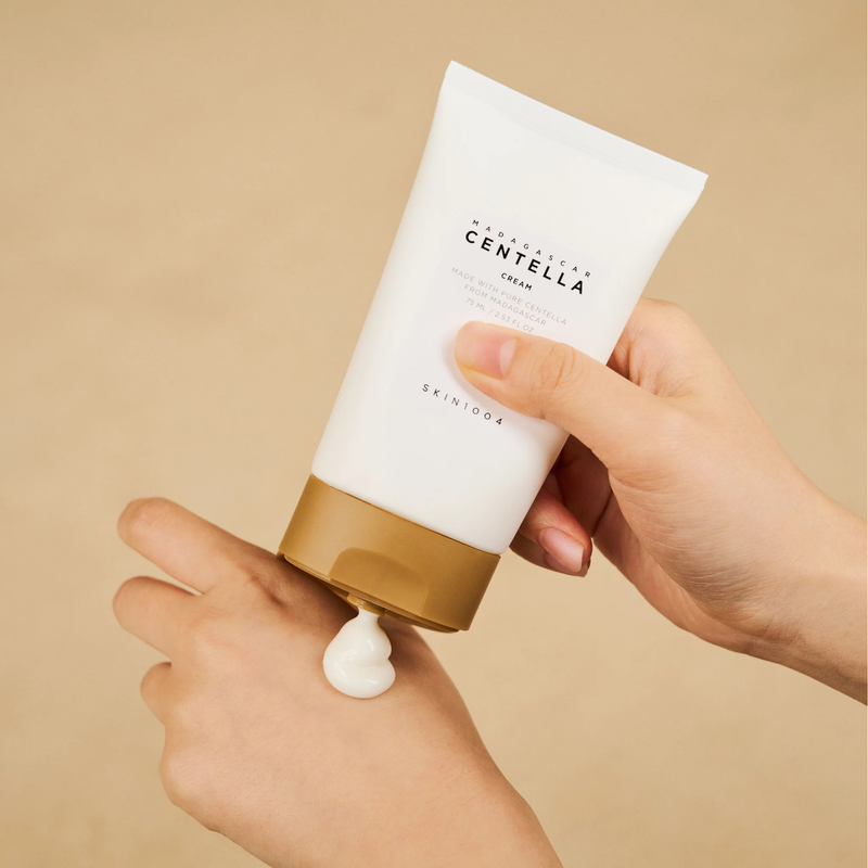 Зволожуючий крем для обличчя з центелою SKIN1004 Madagascar Centella Cream, 30 мл 8809576261318 фото