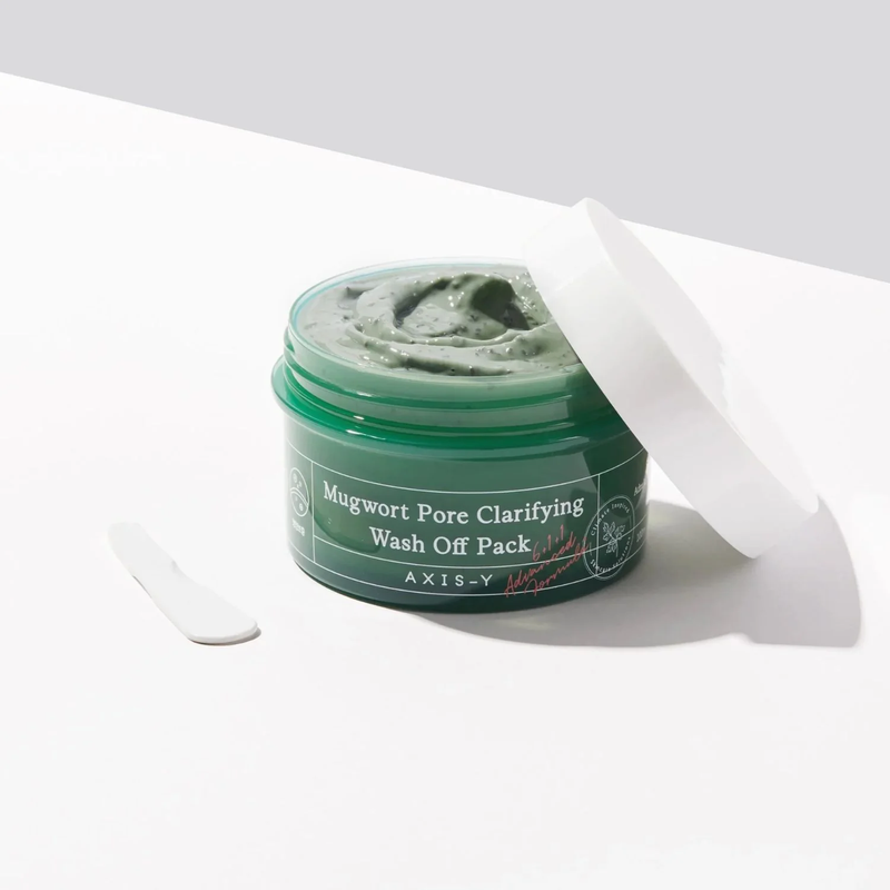 Глибоко очищаюча глиняна маска для обличчя AXIS-Y Mugwort Pore Clarifying Wash Off Pack, 100 мл 8809634610102 фото
