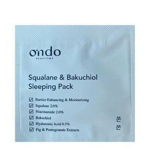 Нічна маска зі скваланом та бакучіолом Oчndo Beauty 36.5 Squalane & Bakuchiol Sleeping Pack, 3 мл 8437016160312 фото