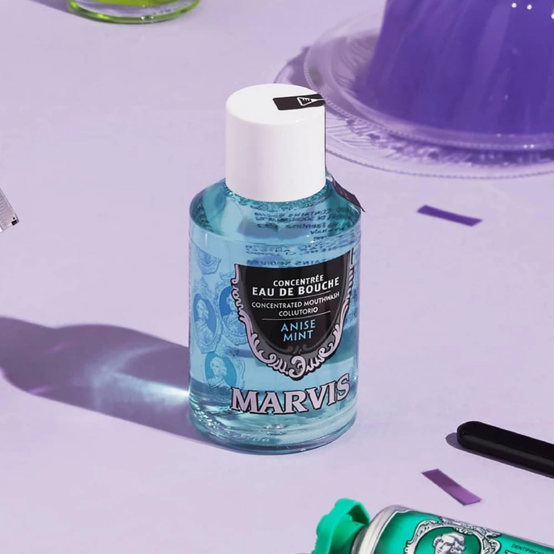 Концентрат для полоскання порожнини рота "Аніс та М&rsquo;ята" Marvis Anise Mint Concentrated Mouthwash, 120 мл 8004395111589 фото