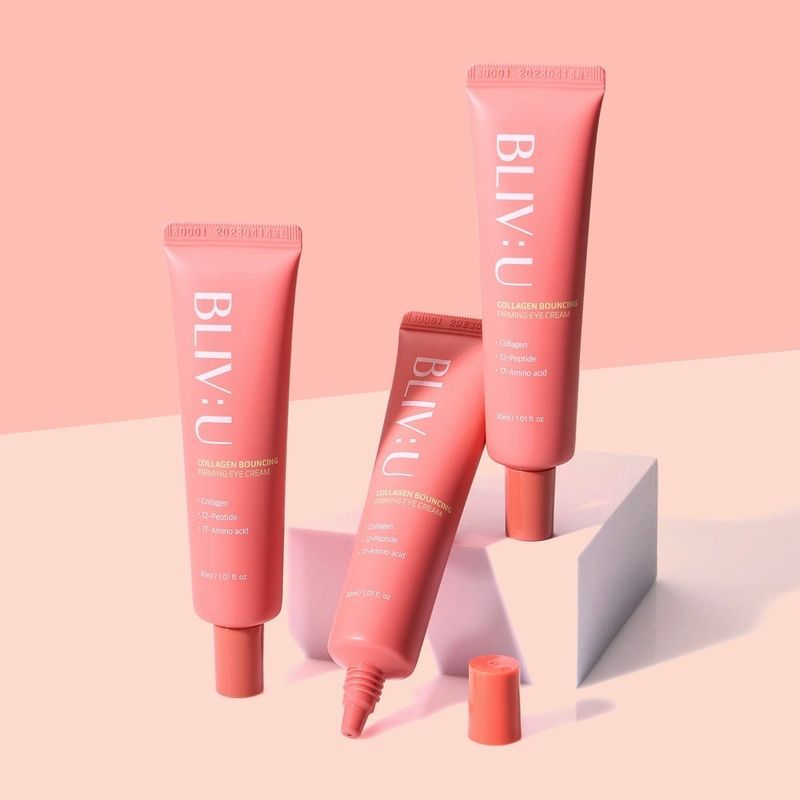 Крем для шкіри навколо очей з колагеном BLIV:U Collagen Bouncing Firming Eye Cream, 30 мл 8809743545661 фото