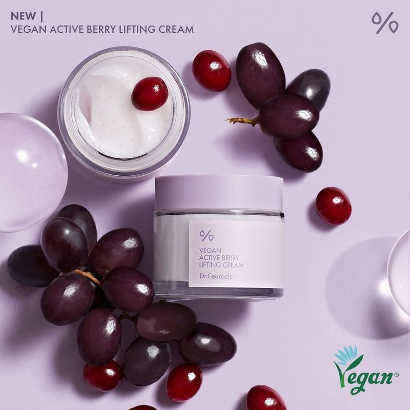 Ліфтинг крем-гель з ресвератролом та екстрактом журавлини Dr.Ceuracle Vegan Active Berry Lifting Cream Короткий термін, 75 г 8806133615584 фото