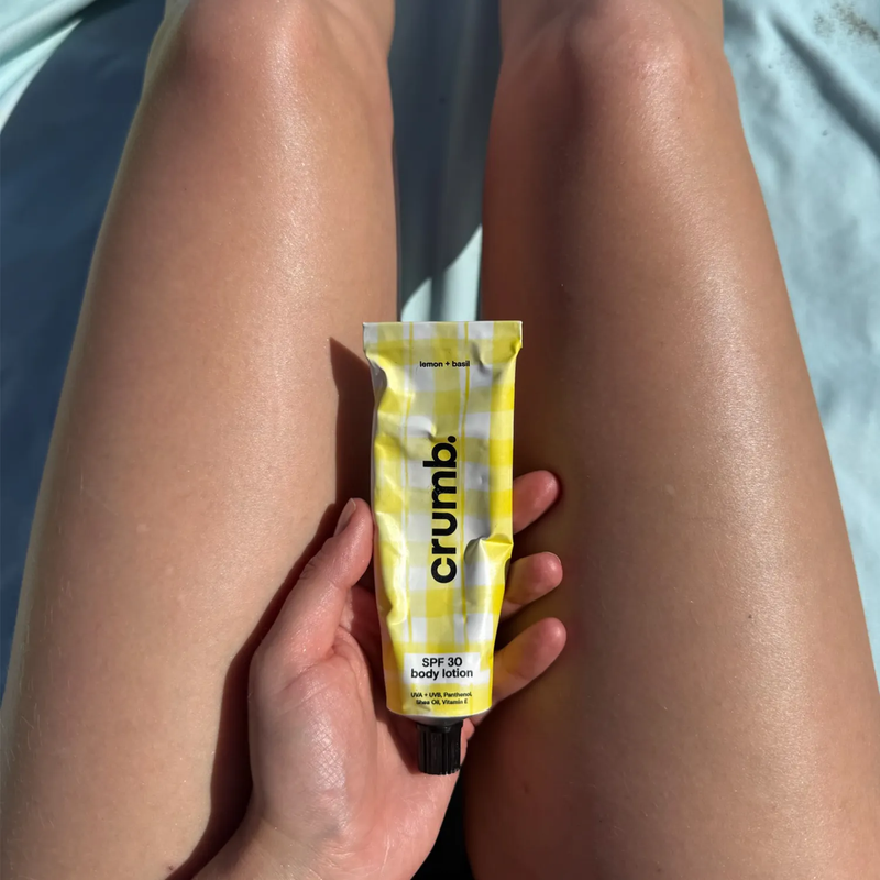 Сонцезахисний лосьйон для тіла Crumb Body Lotion Lemon + Basil SPF 30+, 100 мл 21093 фото