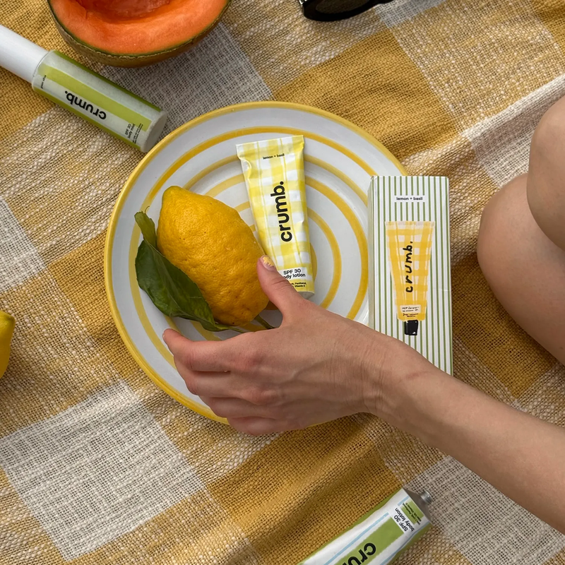 Сонцезахисний лосьйон для тіла Crumb Body Lotion Lemon + Basil SPF 30+, 100 мл 21093 фото