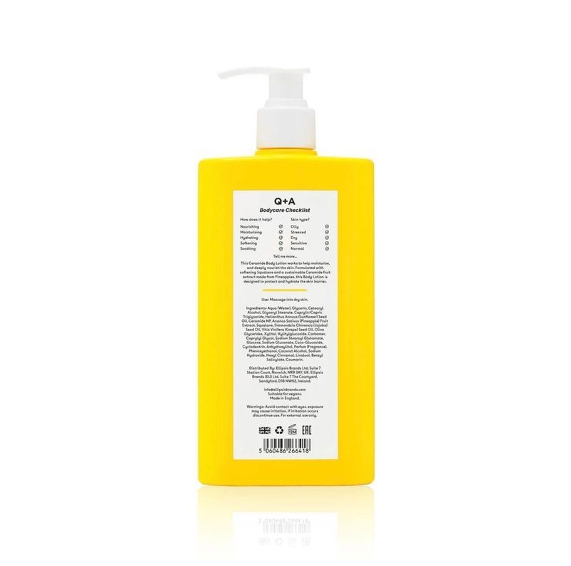 Лосьйон для тіла з керамідами Q+A Ceramide Body Lotion, 250 мл 5060486266418 фото