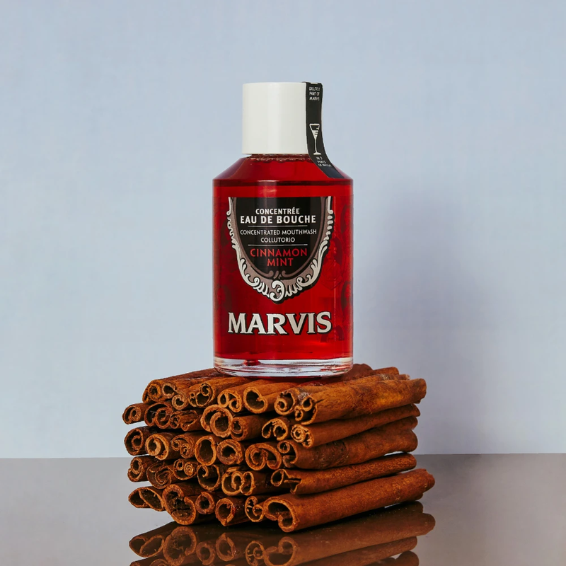 Концентрат для полоскання порожнини рота "Кориця та М&rsquo;ята" Marvis Cinnamon Mint Concentrated Mouthwash, 120 мл 8004395111596 фото