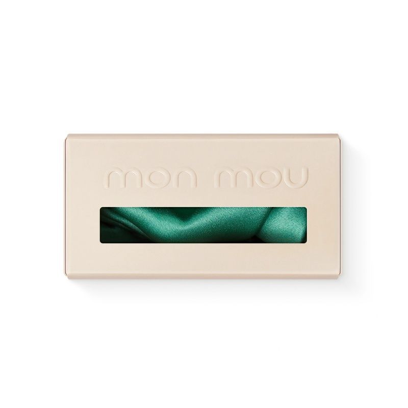 Обʼємна резинка з натурального шовку Mon Mou Silk Large Scrunchie Green 4820290390218 фото