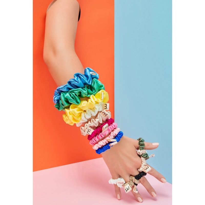 Обʼємна резинка з натурального шовку Mon Mou Silk Large Scrunchie Green 4820290390218 фото